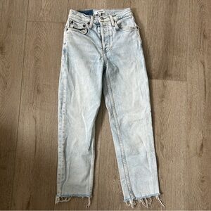 Re/Done Light Blue Straight Leg Jeans
